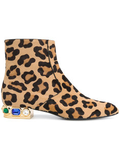 leopard print Daytime boots Casadei