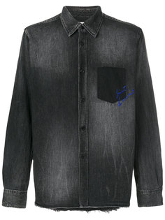 рубашка с вышивкой shadow pocket Saint Laurent