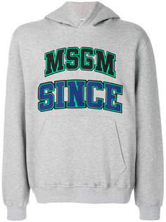 embroidered hoodie MSGM