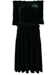 velvet strapless dress Vivetta