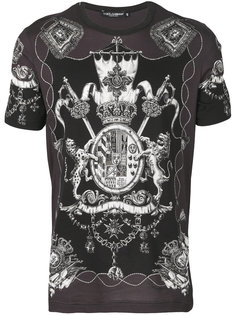 футболка с принтом эмблемы Dolce &amp; Gabbana