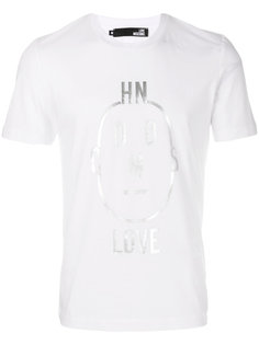 футболка с лицом из букв логотипа Love Moschino