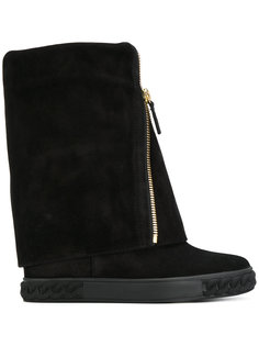 zip-embellished Chaucer boots Casadei