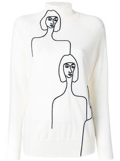 women print jumper  Victoria Beckham