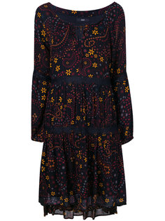 boat neck print dress Steffen Schraut