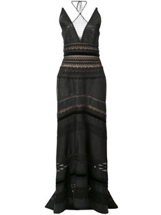 tiered halterneck dress Roland Mouret