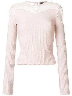 sheer panel jumper Alexander McQueen