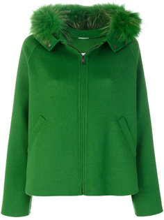 fur trim hooded coat P.A.R.O.S.H.