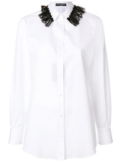 рубашка с отделкой кружевом Dolce &amp; Gabbana