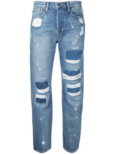 укороченные джинсы-бойфренды Frame Denim