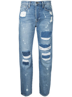 укороченные джинсы-бойфренды Frame Denim