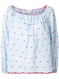 rose fil-coupé peasant blouse Marc Jacobs