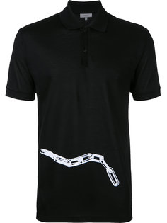 chain print polo shirt Lanvin