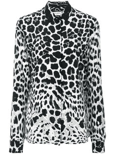 блузка с животным принтом  Saint Laurent