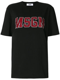 футболка с логотипом  MSGM