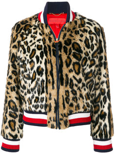 куртка бомбер с леопардовым узором Hilfiger Collection