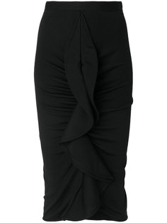 юбка с присборенными оборками  Givenchy