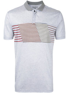 striped panel polo shirt Lanvin