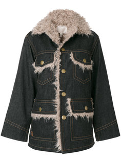 oversized denim pocket jacket Marc Jacobs