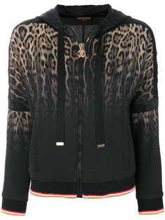 animalier tie-dyed hooded jacket Roberto Cavalli