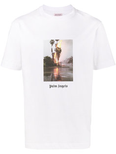 футболка Burning Printed Palm Angels