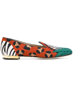 лоферы Zebra Charlotte Olympia