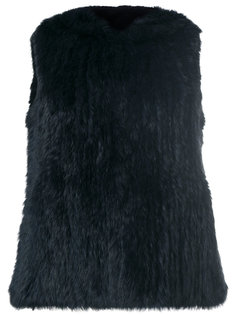 фактурный жилет  Yves Salomon Accessories
