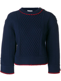 свитер с контрастной вышивкой  Sonia Rykiel