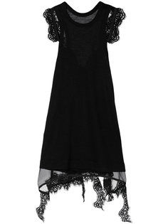 lace detail top Sacai