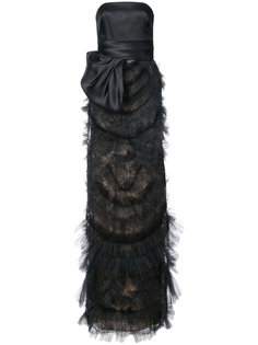 strapless gown  Marchesa