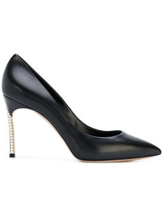 pearl-embellished Blade pumps Casadei