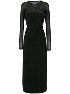 многослойное платье с длинными рукавами Mm6 Maison Margiela