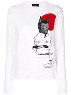 толстовка с принтом  Dsquared2