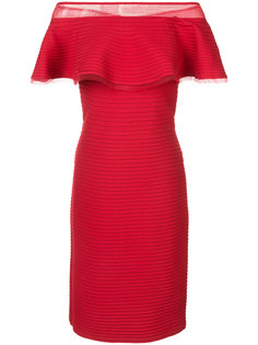 ruffle off-shoulder dress Tadashi Shoji