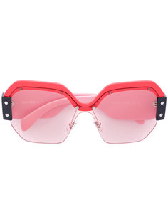 square tinted sunglasses Miu Miu Eyewear