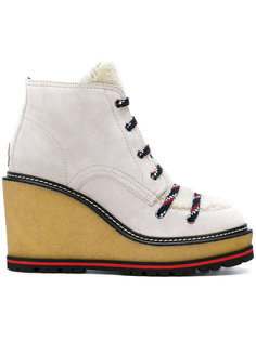 wedge lace-up boots Moncler