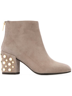 pearl embellished boots Stuart Weitzman