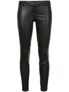 striped skinny biker trousers Faith Connexion