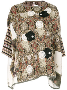 топ с цветочной вышивкой Antonio Marras