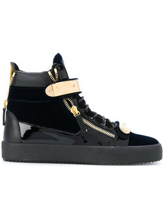 бархатные кроссовки Coby Giuseppe Zanotti Design