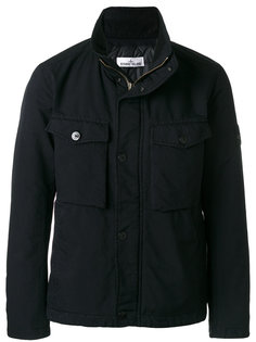 куртка на молнии с накладными карманами Stone Island