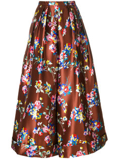 floral print flared trousers Delpozo