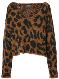 leopard knitted top Amiri