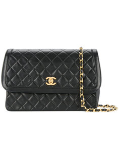Edge Design flap chain bag with pouch Chanel Vintage