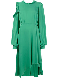 Calgiari ruffle open back asymmetric dress Magda Butrym