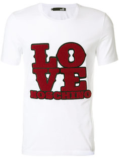 футболка с круглым вырезом с принтом Love Moschino