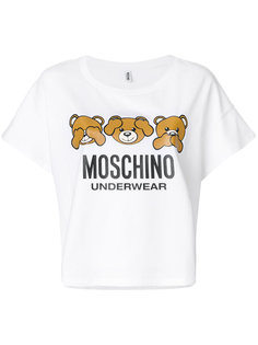 футболка с логотипом Moschino