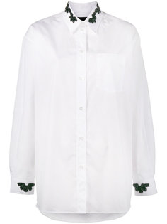 Shirt with Beaded Collar and Cuffs Simone Rocha