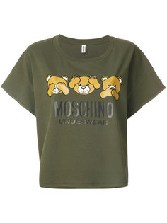 футболка с логотипом Moschino