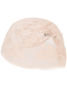 gathered lace hat  Ann Demeulemeester